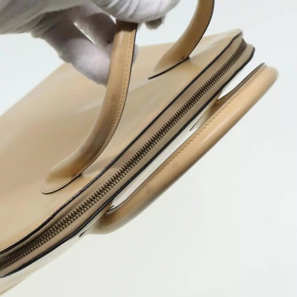 CELINE Hand Bag Leather 2way Beige Auth - Picture 5 of 16